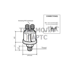 PRESS SENDER 25BARE/RETW/C15 - 360-081-053-001C