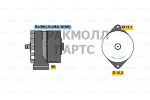 ГЕНЕРАТОР  28V 35A - 0120488269