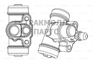 ЦИЛИНДР ТОРМОЗНОЙ РАБОЧИЙ - F026002388