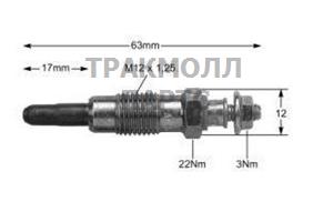 СВЕЧА НАКАЛИВАНИЯ - HDS362