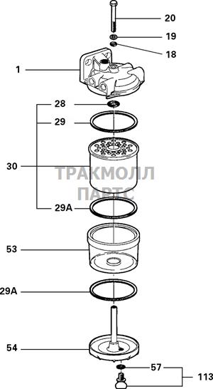 FUEL FILTER ASSEMBLY DELPHI - 5836B090