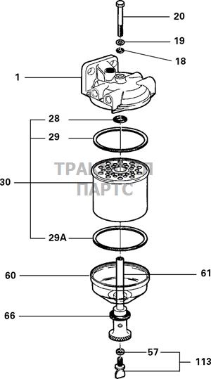 FUEL FILTER AGGLOMERATOR DEL - 5836B230