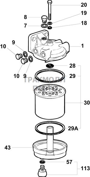 FUEL FILTER ASSEMBLY DELPHI - 5836B710