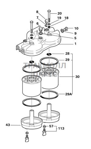 FUEL FILTER ASSEMBLY DELPHI - 5845B540