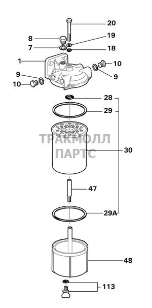 FUEL FILTER ASSEMBLY DELPHI - 5861B045