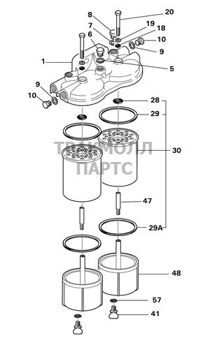 FUEL FILTER ASSEMBLY DELPHI - 5863B045