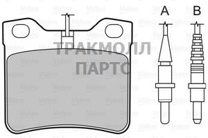 КОМПЛЕКТ ТОРМОЗНЫХ КОЛОДОК - 598063