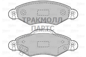 КОМПЛЕКТ ТОРМОЗНЫХ КОЛОДОК - 598736