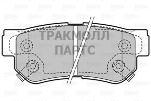 Колодки тормозные дисковые задние комплект HYUNDAI GETZ - 598748