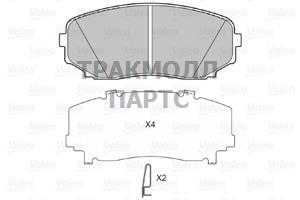 КОЛОДКИ ТОРМОЗНЫЕ - 601335