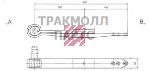 Рессора BPW о.н. 0508212670 M1013800 ER0508212670 MARSHALL - M1013800