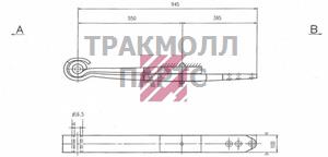 Рессора BPW о.н. 0508202240 M1022200 ER0508202240 MARSHALL - M1022200