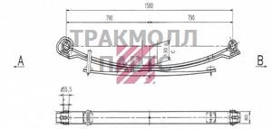 РЕССОРА ЗАДНЯЯ - M1023300