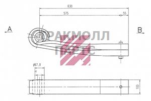 Рессора SAF о.н. 3149000302 M1024600 ER3149000302 MARSHALL - M1024600