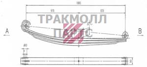 Рессора Mercedes о.н. 9443200102 M1027700 ER9443200102 MARSHALL - M1027700