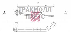 Рессора Renault о.н. 5010383590 M1067600 ER5010239210 MARSHALL - M1067600