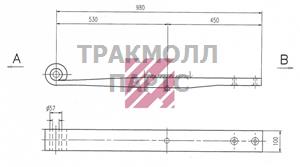 Рессора ROR о.н. 21224376 M1075400 ER21224376 MARSHALL - M1075400