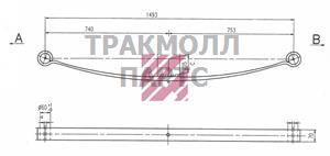 Рессора Mercedes о.н. 9063200306 M1218000 MARSHALL - M1218000