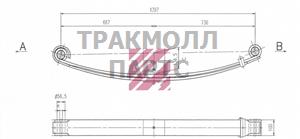 Рессора Freightliner о.н. A16-14695-000 M1268600 ERA16-14695-000 MARSHALL - M1268600