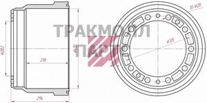 Барабан тормозной - M1900030