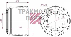 Барабан тормозной ROR о.н.21018963 M1900112 - M1900112