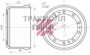 Барабан тормозной TRAILOR TR08 - M1900121