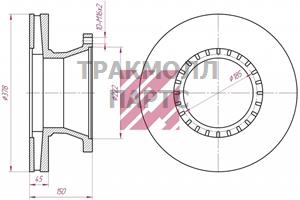 Диск тормозной ROR о.н.21225115 M2000053 - M2000053