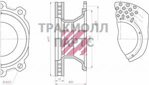 ДИСК ТОРМОЗНОЙ - M2000090