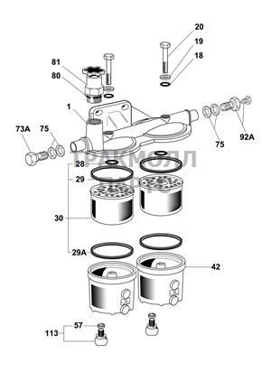 FUEL FILTER ASSEMBLY DELPHI - 6300B040A