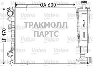 Радиатор Fiat Scudo -99/ Peugeot 806 -02 - 731165