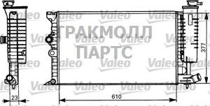 Радиатор охл. ДВС PSA 406/XANTIA 16-20L 93-04 - 731298
