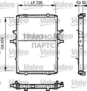 Радиатор охлаждение двигателя - 732572