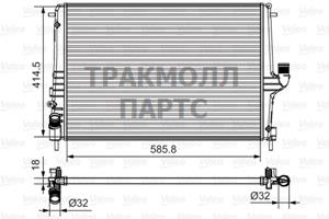 РАДИАТОР СИСТЕМЫ ОХЛАЖДЕНИЯ - 735 635