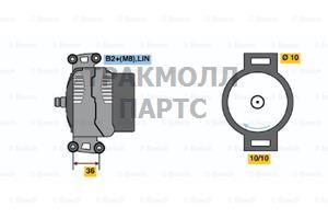 ALTERNATOR BOSCH - 0121715009